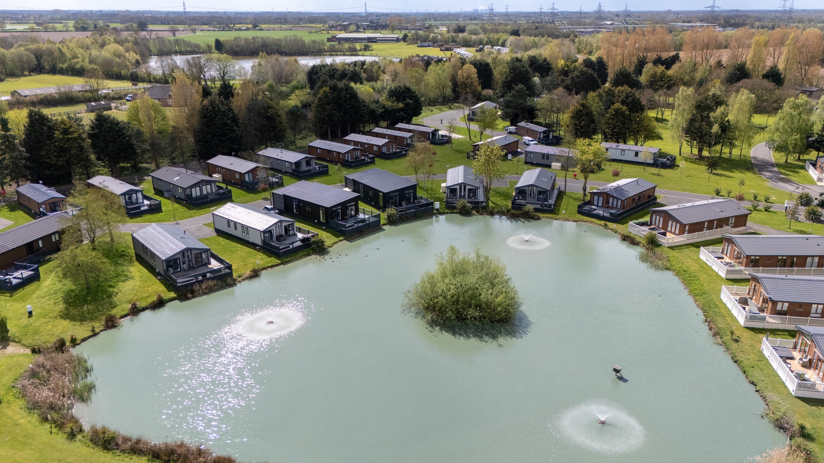 Aerial view of Allerthorpe Golf and Country Park