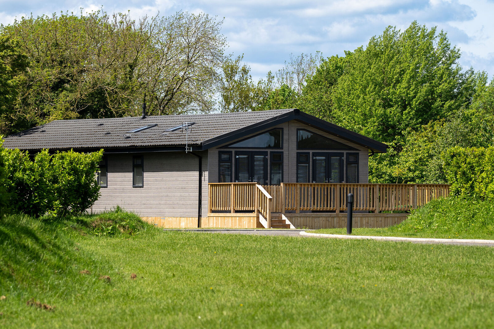 Woodland lodge at Galtres Retreat