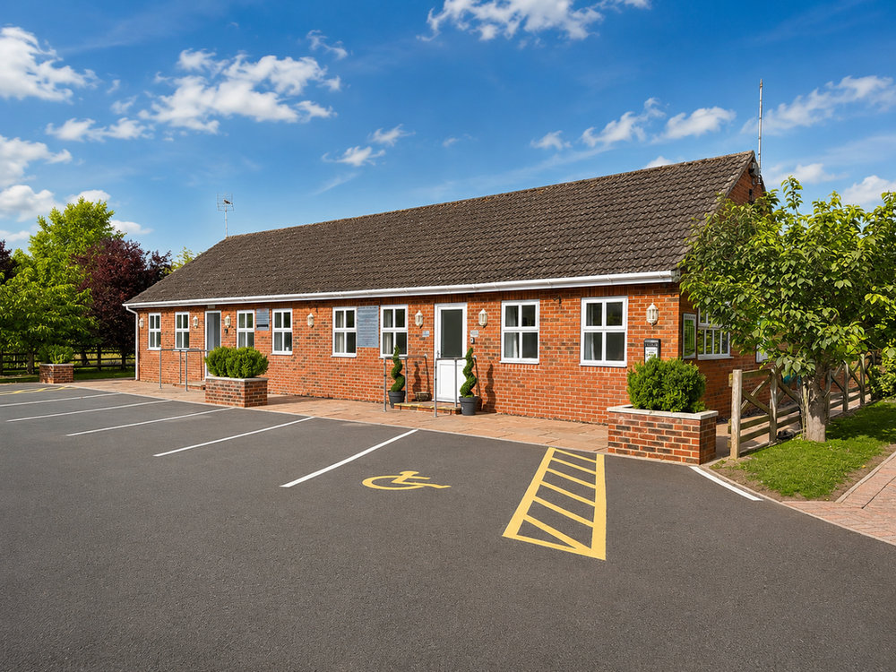 Park reception building at Blossom Meadows
