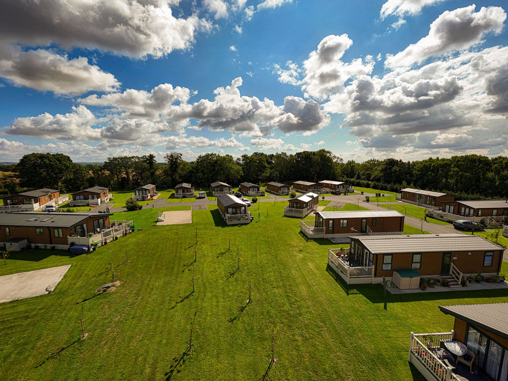 Aerial view of the park at Wild Rose Country Park