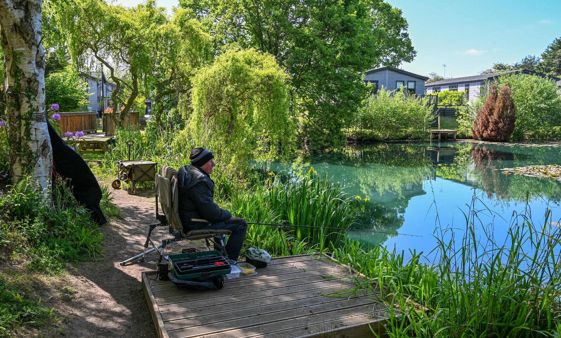Fishing lake at Brickyard Lakes